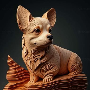 3D model Kintamani dog breed dog (STL)